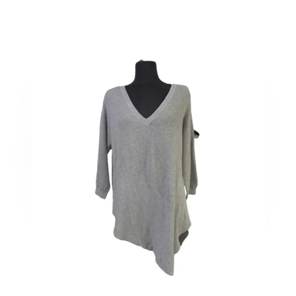 Lane Bryant V neck Gray Sweatshirt long sleeve Asymmetrical size 18/20 N… - Picture 5 of 7